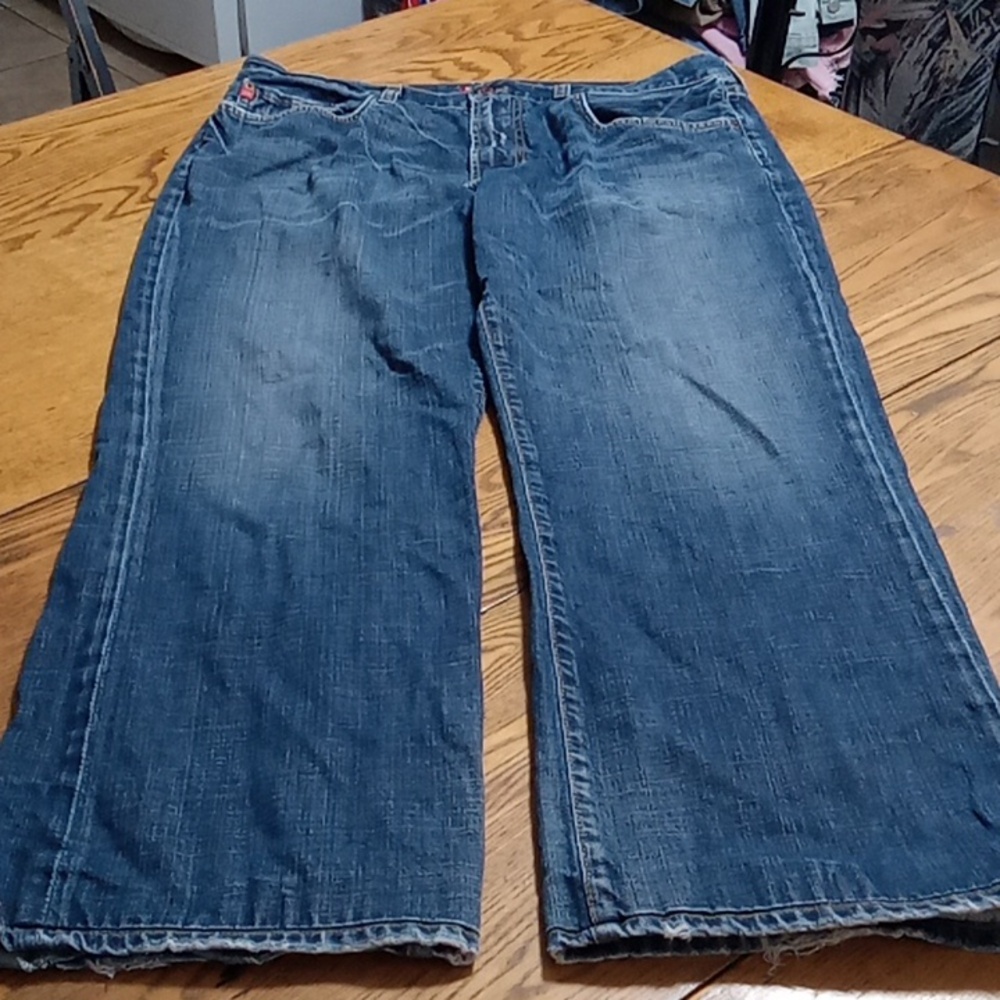 BIG STAR Jeans Mens 38R BLUE Preowned Used Work PIONEER BOOT Summer Spring Used